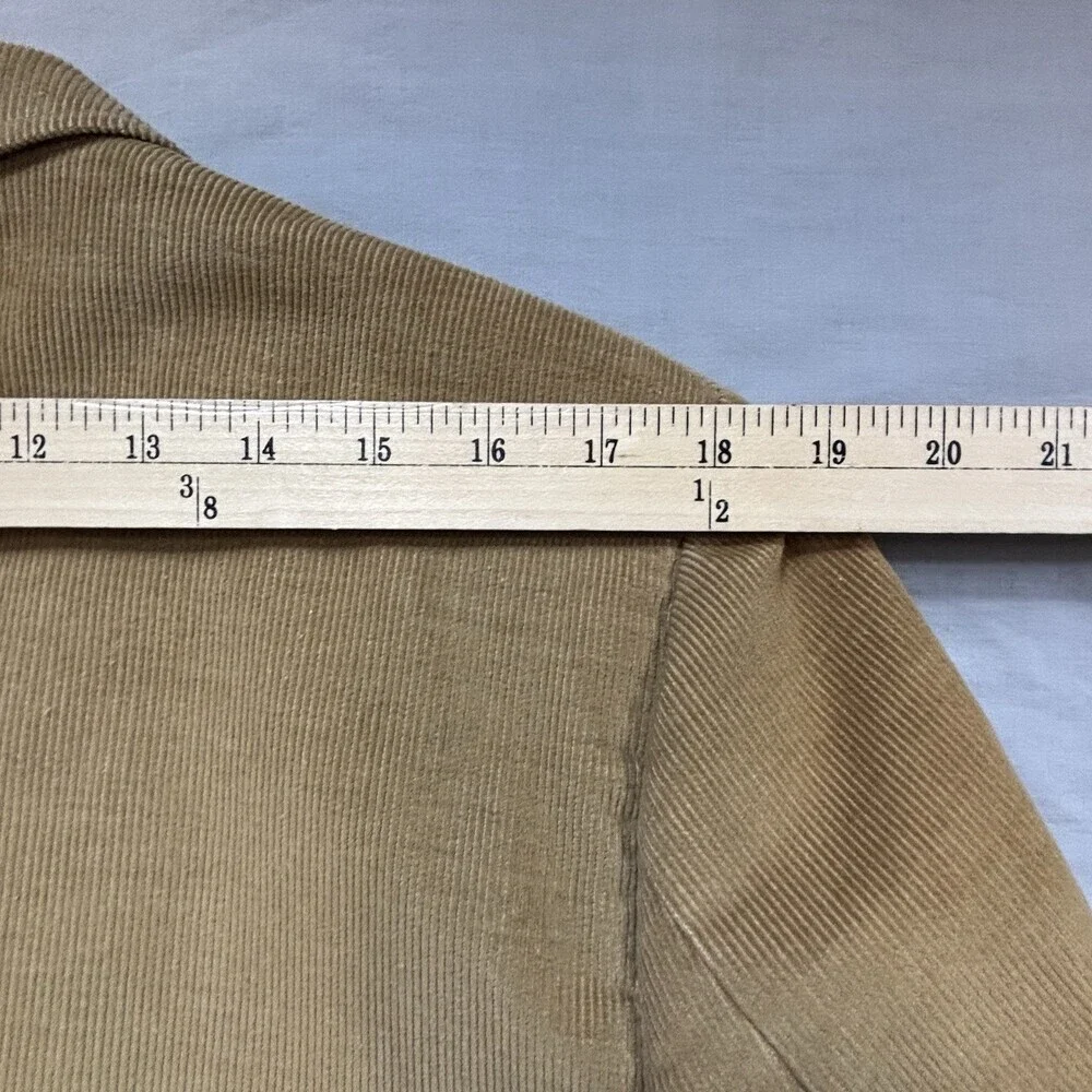 Haggar Vintage Single Breasted Tan Corduroy Sport Jacket Blazer 40
